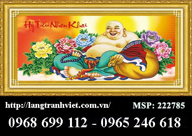 Tranh thêu chữ thập 3D Hỷ Tiếu Nhan Khai 222785 - KT:(127x69)cm