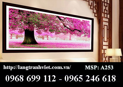 Tranh thêu chữ thập cao cấp DLHYA253 Cây tình yêu (153x71cm).