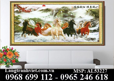 Tranh thêu chữ thập AL53227 Mã Đáo Thành Công KT(150x70)cm