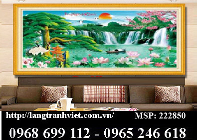 Tranh thêu chữ thập - Tùng Nghênh Khách 222850 (136x68cm)