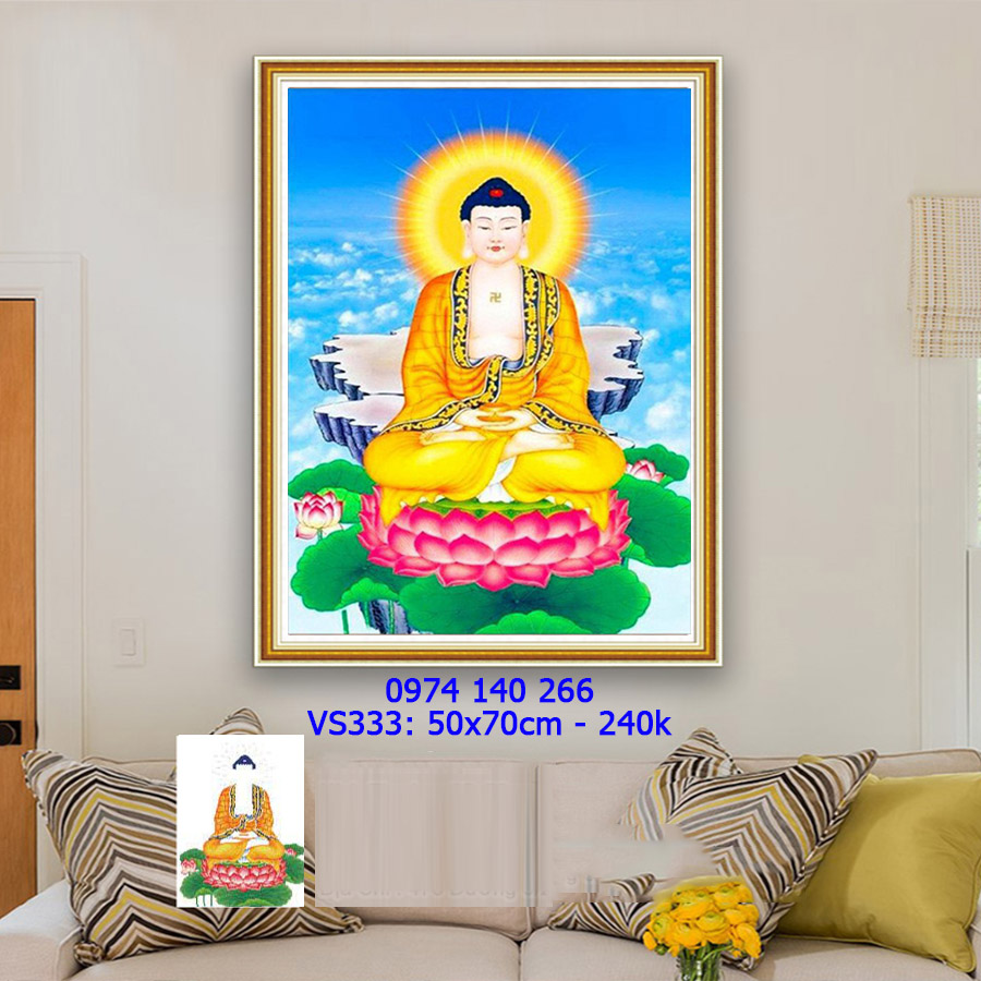 Tranh đính đá Dược Sư Phật VS333 - KT:(50x70)cm